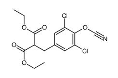 diethyl 2-[(3,5-dichloro-4-cyanatophenyl)methyl]propanedioate Structure