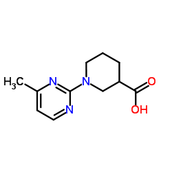 1-(4-Methyl-2-pyrimidinyl)-3-piperidinecarboxylic acid Structure