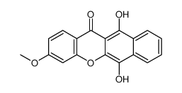 6,11-dihydroxy-3-methoxybenzo[b]xanthen-12-one结构式