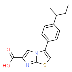 3-[4-(1-METHYLPROPYL)PHENYL]IMIDAZO[2,1-B]THIAZOLE-6-CARBOXYLIC ACID Structure