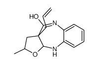 2-methyl-3a-prop-2-enyl-3,5,10,10a-tetrahydro-2H-furo[2,3-b][1,5]benzodiazepin-4-one结构式