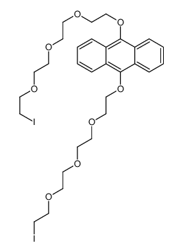 9,10-bis[2-[2-[2-(2-iodoethoxy)ethoxy]ethoxy]ethoxy]anthracene Structure