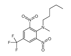 N-methyl-2,6-dinitro-N-pentyl-4-(trifluoromethyl)aniline结构式