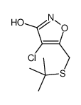 5-(tert-butylsulfanylmethyl)-4-chloro-1,2-oxazol-3-one Structure