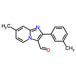 7-Methyl-2-(3-methylphenyl)imidazo[1,2-a]pyridine-3-carbaldehyde structure