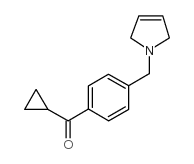 CYCLOPROPYL 4-(3-PYRROLINOMETHYL)PHENYL KETONE结构式