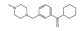 CYCLOHEXYL 3-(4-METHYLPIPERAZINOMETHYL)PHENYL KETONE structure