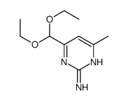 4-(diethoxymethyl)-6-methylpyrimidin-2-amine结构式