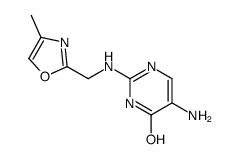 5-amino-2-[(4-methyl-1,3-oxazol-2-yl)methylamino]-1H-pyrimidin-6-one Structure