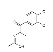 N-[1-(3,4-dimethoxyphenyl)-1-oxopropan-2-yl]acetamide Structure