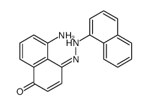 5-amino-4-(naphthalen-1-ylhydrazinylidene)naphthalen-1-one结构式