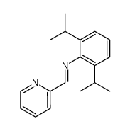 反-2,6-二异丙基-N -(2-吡啶基亚甲基)苯胺结构式