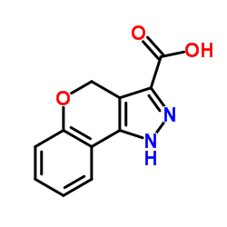 1,4-Dihydrochromeno[4,3-c]pyrazole-3-carboxylic acid Structure