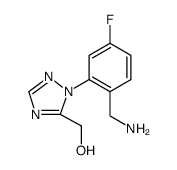 1H-1,2,4-Triazole-5-methanol, 1-[2-(aminomethyl)-5-fluorophenyl] Structure