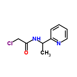 2-Chloro-N-[1-(2-pyridinyl)ethyl]acetamide Structure