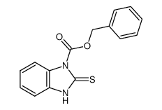 1-Benzyloxycarbonylbenzimidazoline-2-thione Structure