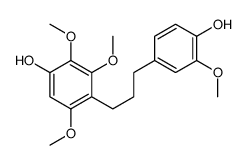 4-[3-(4-hydroxy-3-methoxyphenyl)propyl]-2,3,5-trimethoxyphenol Structure