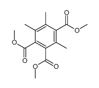 trimethyl 3,5,6-trimethylbenzene-1,2,4-tricarboxylate Structure