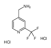 1-[2-(Trifluoromethyl)-4-pyridinyl]methanamine dihydrochloride结构式