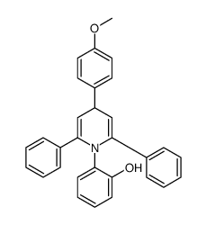 2-[4-(4-methoxyphenyl)-2,6-diphenyl-4H-pyridin-1-yl]phenol结构式