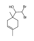 2,2-dibromo-1-(1,4-dimethylcyclohex-3-enyl)ethanol结构式