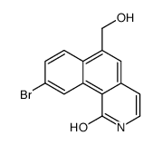 9-bromo-6-(hydroxymethyl)-2H-benzo[h]isoquinolin-1-one结构式