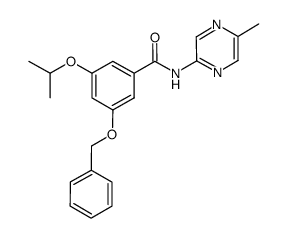 3-[(1-methylethyl)oxy]-N-(5-methylpyrazin-2-yl)-5-[(phenylmethyl)oxy]benzamide Structure