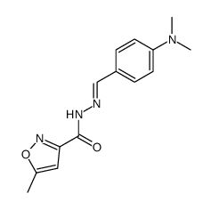 5-methyl-isoxazole-3-carboxylic acid (4-dimethylamino-benzylidene)-hydrazide Structure