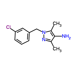 1-(3-Chlorobenzyl)-3,5-dimethyl-1H-pyrazol-4-amine Structure