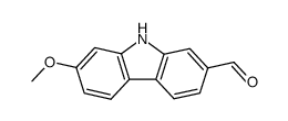 2-methoxy-7-formylcarbazole Structure