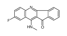 8-fluoro-10-(methylamino)indeno[1,2-b]quinolin-11-one结构式