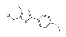 5-Chloromethyl-2-(4-methoxy-phenyl)-4-methyl-thiazole Structure