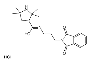 N-[3-(1,3-dioxoisoindol-2-yl)propyl]-2,2,5,5-tetramethylpyrrolidine-3-carboxamide,hydrochloride Structure