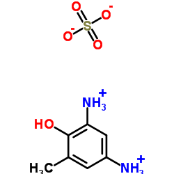 [5-ammonio-3-methyl-2-hydroxyphenyl]ammonium sulphate Structure