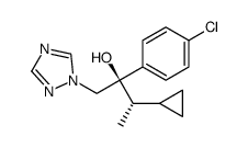 1H-1,2,4-Triazole-1-ethanol, .alpha.-(4-chlorophenyl)-.alpha.-(1-cyclopropylethyl)-, (R*,S*)- structure