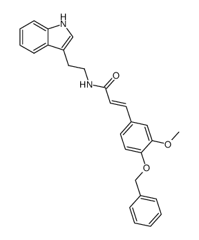 O-benzyl-N-ferulyltriptamine Structure