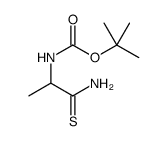 Carbamic acid, N-(2-amino-1-methyl-2-thioxoethyl)-, 1,1-dimethylethyl ester Structure