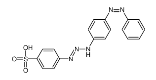 4-[(4-phenyldiazenylanilino)diazenyl]benzenesulfonic acid结构式