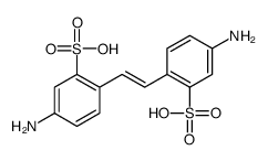 5-amino-2-[2-(4-amino-2-sulfophenyl)ethenyl]benzenesulfonic acid Structure