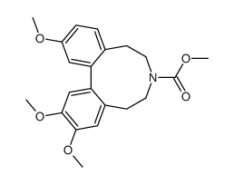 methyl-8,9-dihydro-2,3,12-trimethoxy-5H-dibenz(d,f)azonine-7(6H)-carboxylate结构式