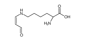 (2S)-2-amino-6-[[(E)-3-oxoprop-1-enyl]amino]hexanoic acid Structure