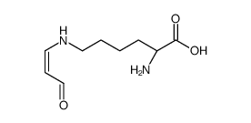 (2S)-2-amino-6-[[(E)-3-oxoprop-1-enyl]amino]hexanoic acid结构式