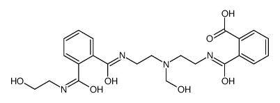 2-[[[2-[[2-[[2-[[(2-hydroxyethyl)amino]carbonyl]benzoyl]amino]ethyl](hydroxymethyl)amino]ethyl]amino]carbonyl]benzoic acid结构式