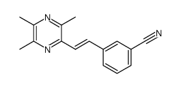 (E)-2-(3-cyanostyryl)-3,5,6-trimethylpyrazine Structure