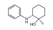 (1R,2R)-1-Methyl-2-phenylamino-cyclohexanol Structure