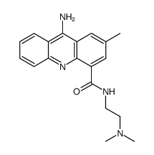 9-Amino-2-methyl-acridine-4-carboxylic acid (2-dimethylamino-ethyl)-amide结构式