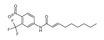α.α.α-Trifluor-4'-nitro-m-(2-noneno)toluidid结构式