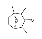 cis-exo-1,2,4-trimethyl-8-oxabicyclo[3.2.1]oct-6-en-3-one Structure