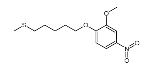 1-(2-Methoxy-4-nitro-phenoxy)-5-methylthio-pentan Structure