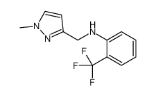 N-[(1-Methyl-1H-pyrazol-3-yl)methyl]-2-(trifluoromethyl)aniline结构式